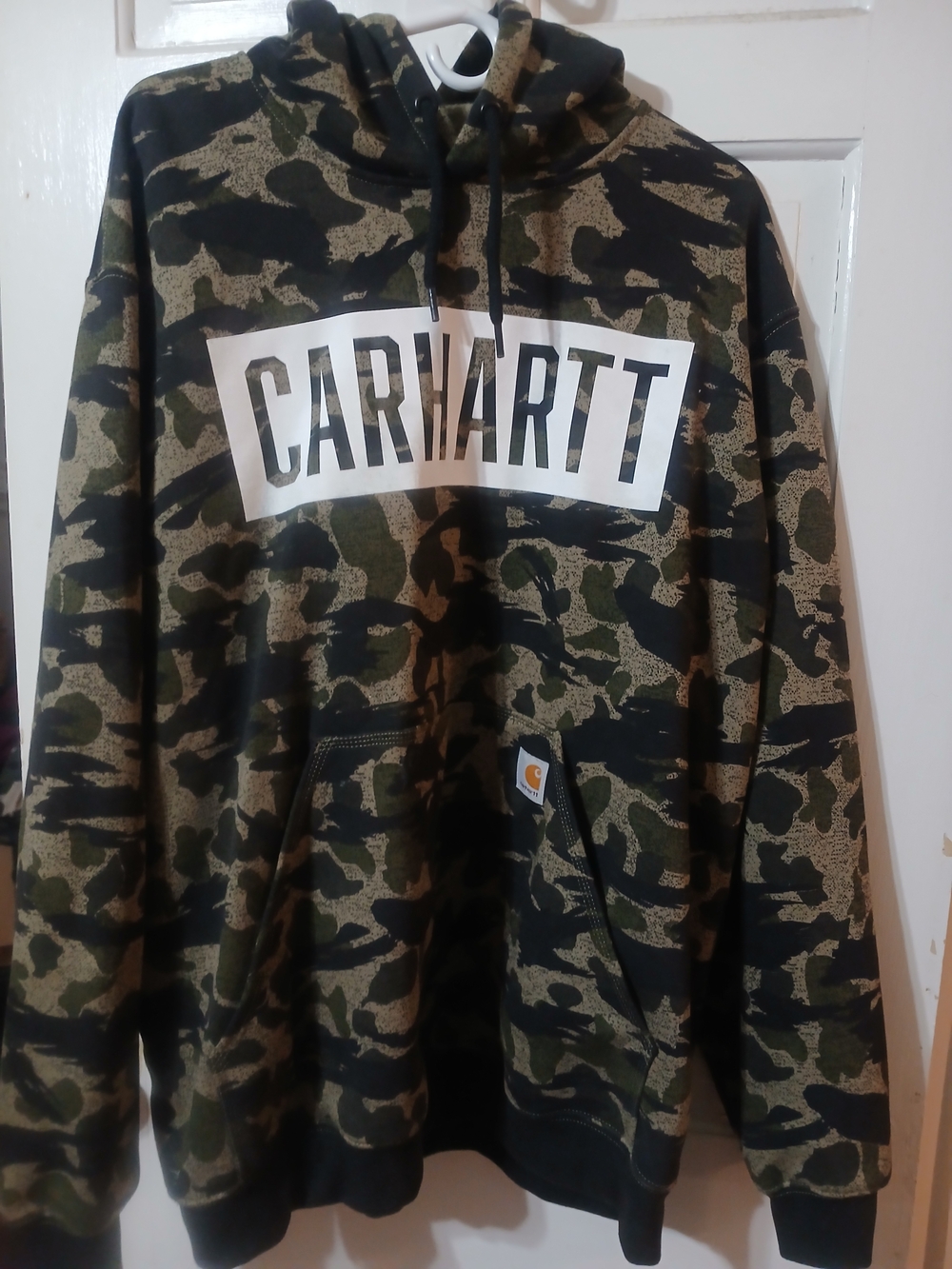Carhartt Camo Pullover Hoodie - Green/Black